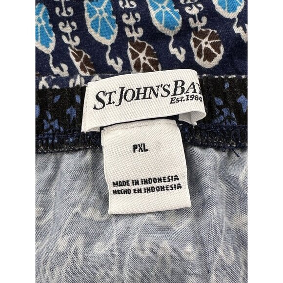 St. Johns Bay Womens PXL Blue Boho Maxi Skirt With Elastic Waist Gypsy Hippie - Picture 2 of 11